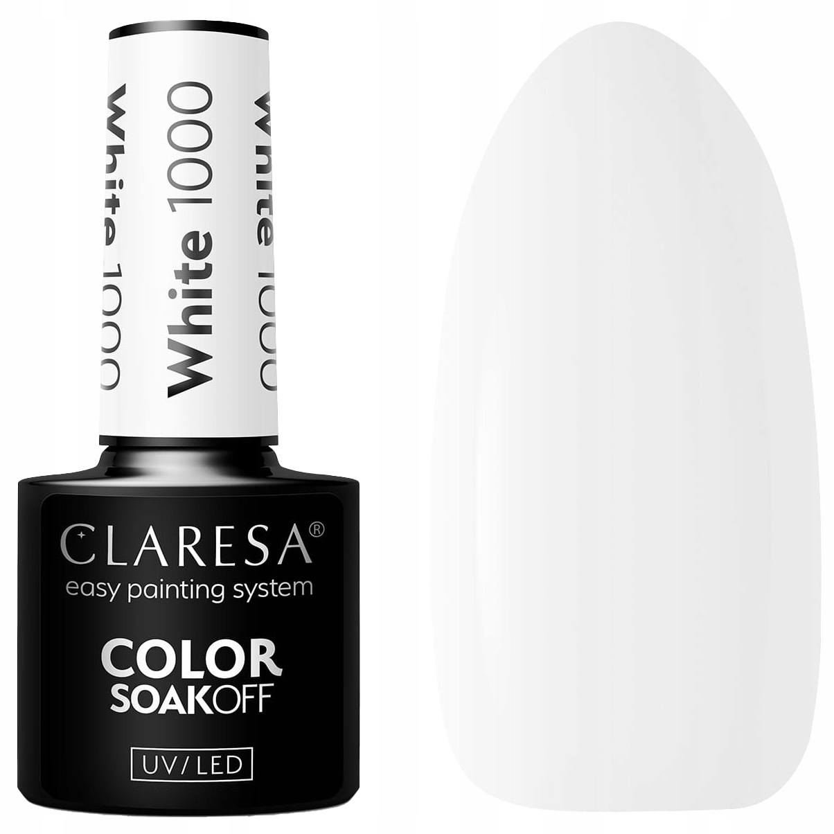 1000 White UV Nagellack 5 ml Claresa — 17