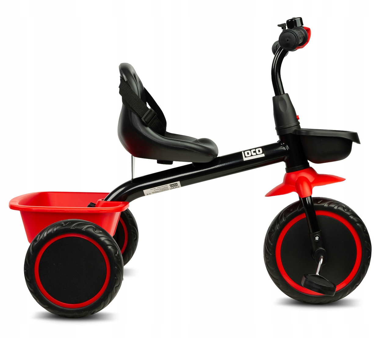 ROWEREK TRÓJKOŁOWY - ROWER DZIECIĘCY TOYZ LOCO 3+ Kolor Czerwony