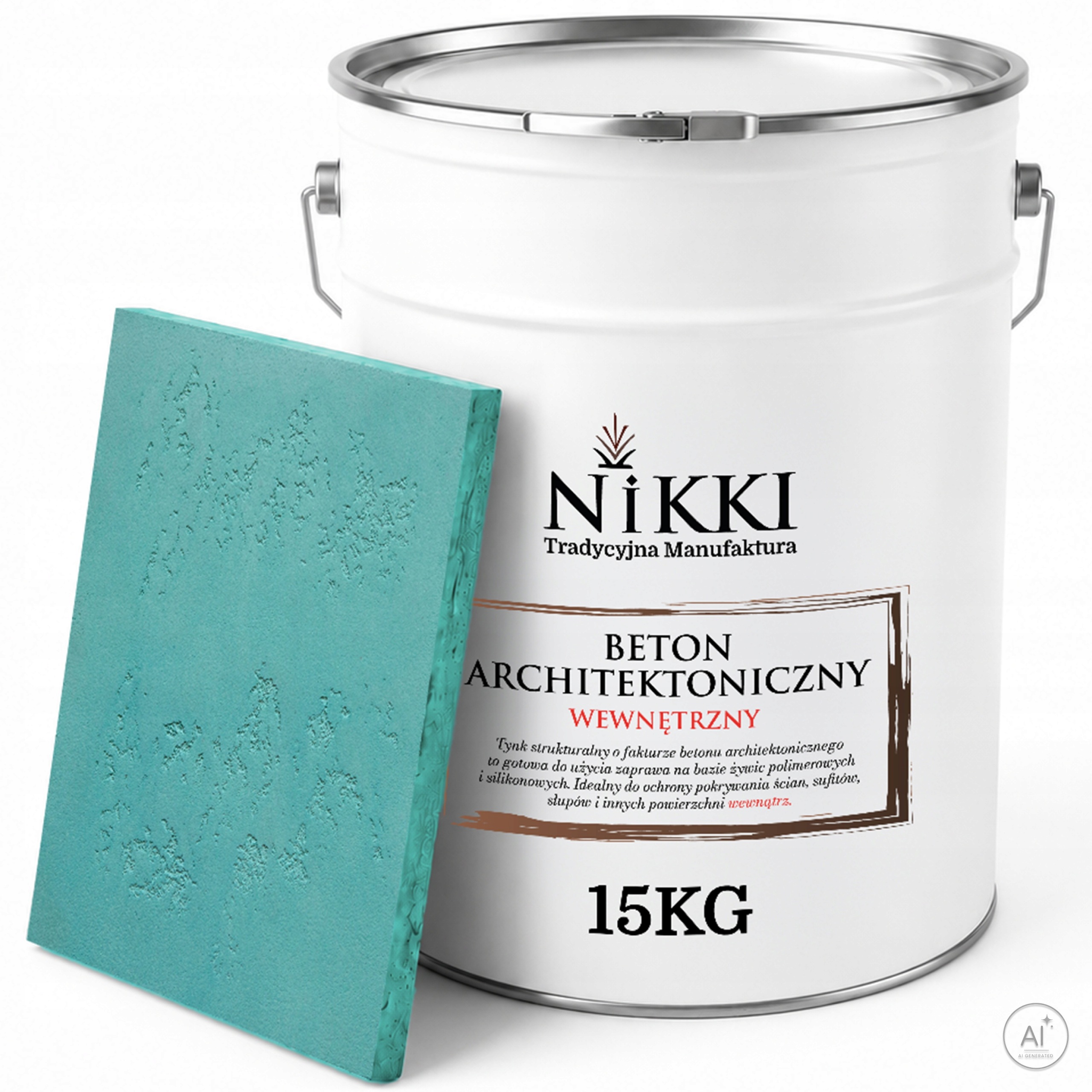 Dekorativní architektonický beton vnitřní 10 m2 15 kg Tyrkysový H1441
