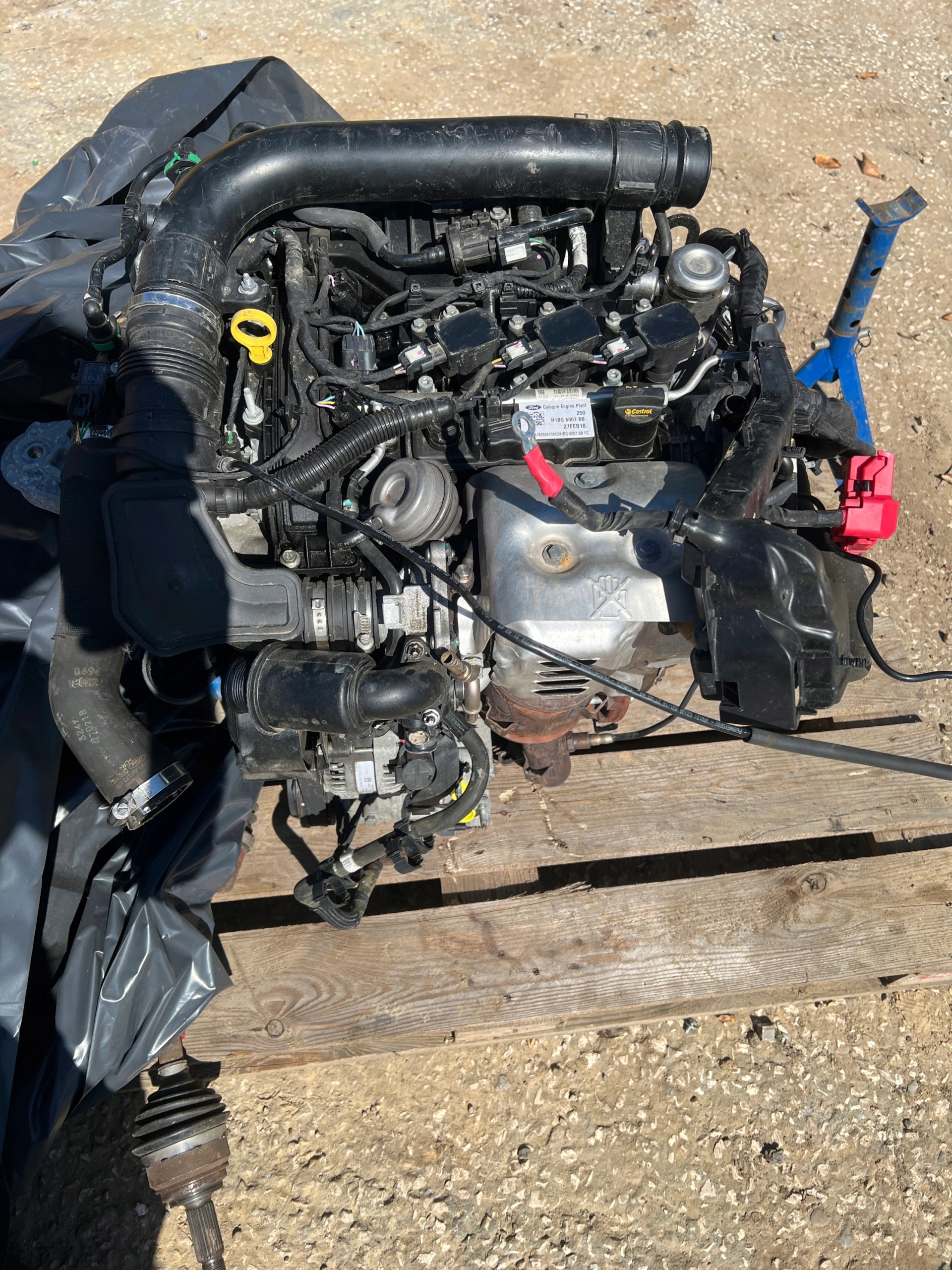 FORD FIESTA MK8 1.0 125KM M1JM engine original !!! PEWNY