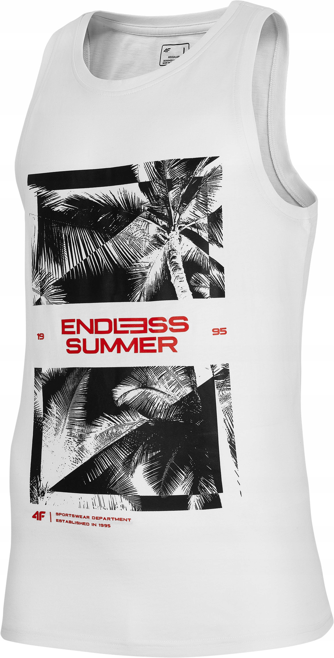 

T-shirt męski 4F TSM033 bokserka Biała M