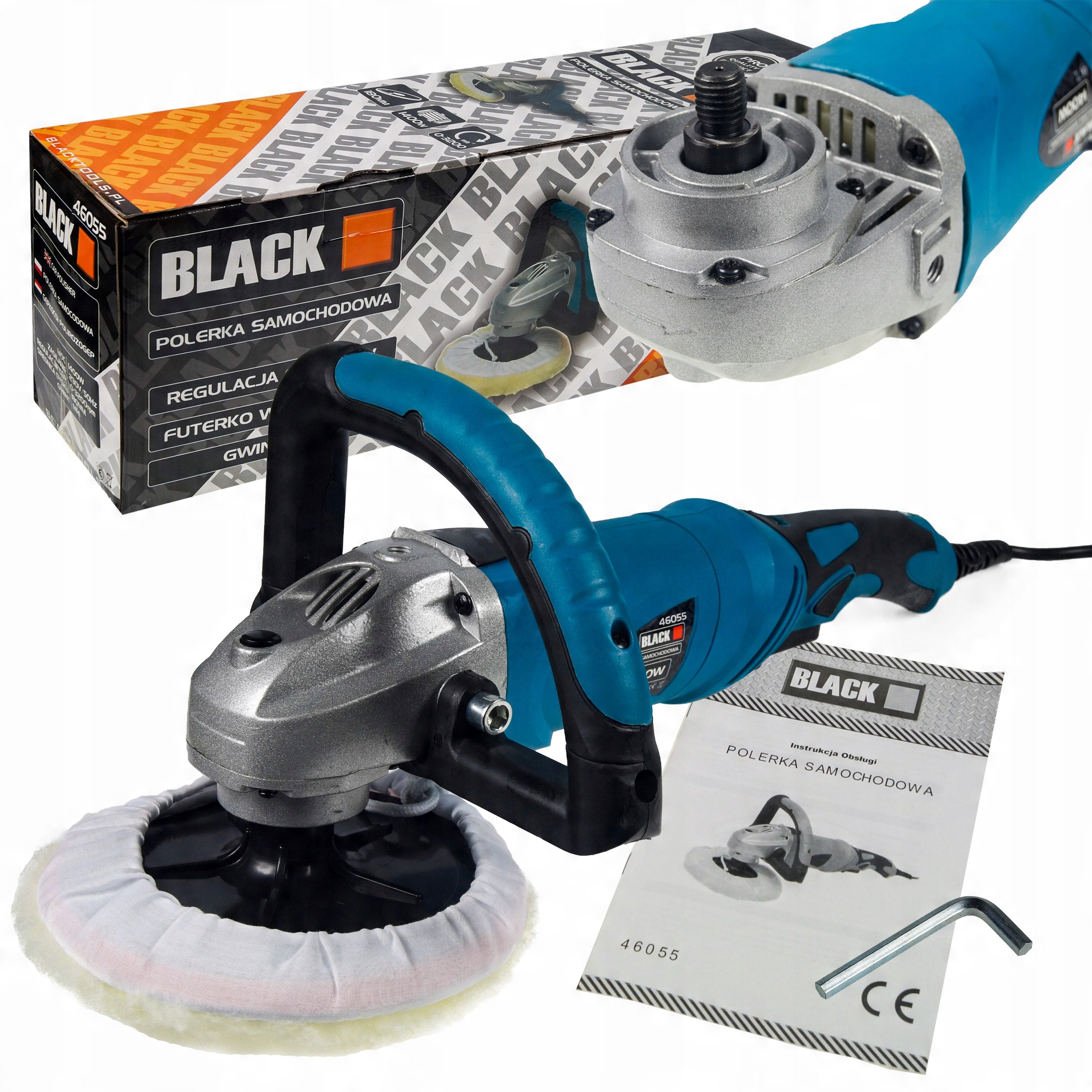 

Polerka Samochodowa 180mm 1400W (46055)