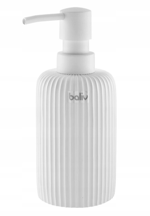 

Dozownik Do Mydła 250ml Biały Ryflowany Baliv