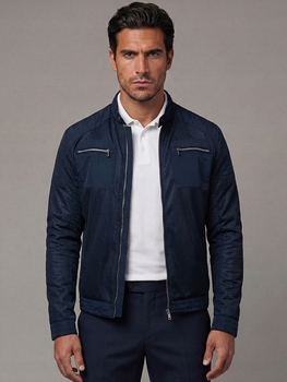 Pánská tmavě modrá přechodová bunda Ricardo Denley_L