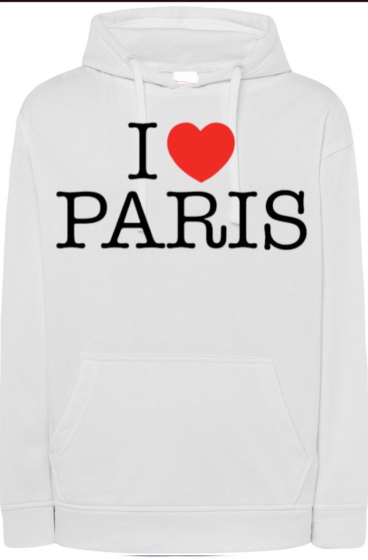 I Love Paris Miluji Paříž Pánská Mikina r.XS