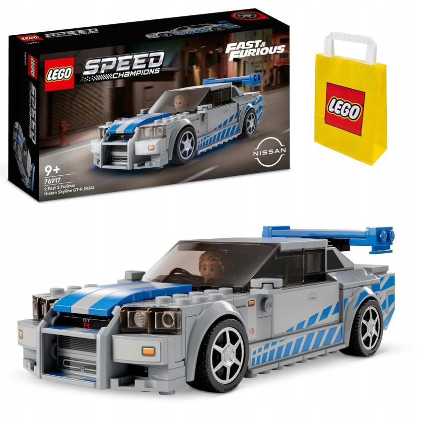 Lego Speed Champions Nissan Skyline Gt-r R34 76917 papírová taška Lego!