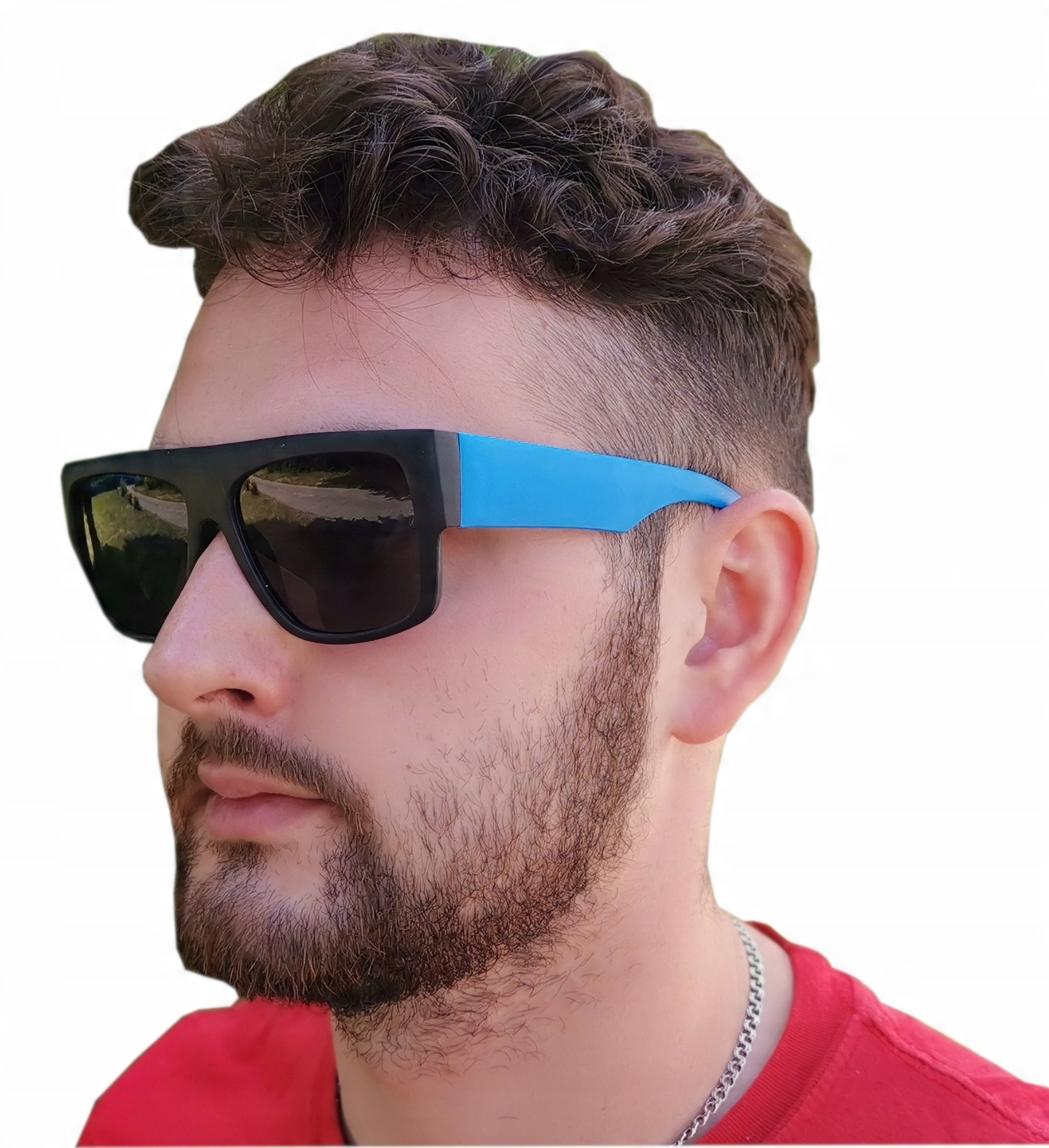 

Okulary przeciwsłoneczne Uv Czarno-niebieskie