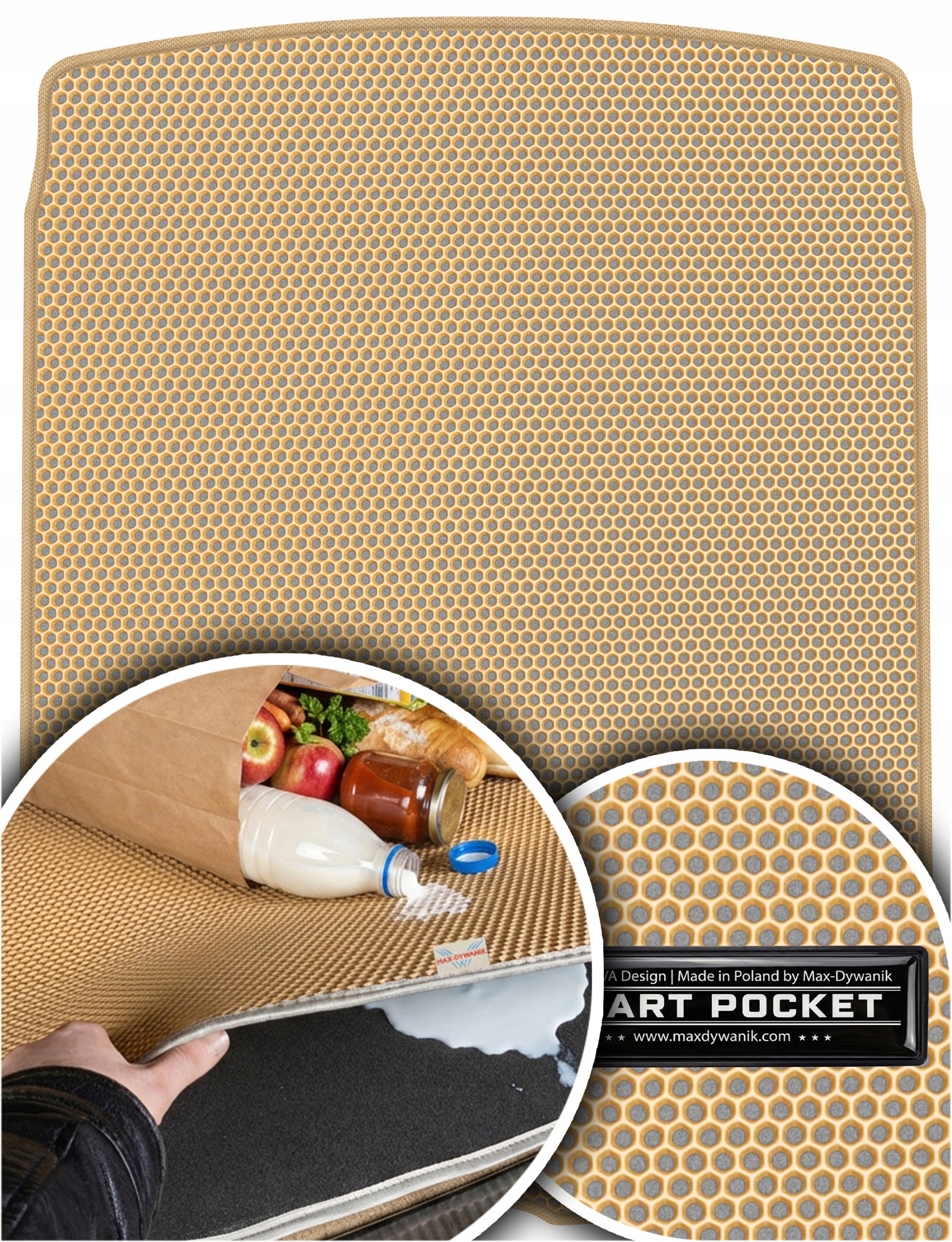 Bmw 3 F30 Sedan 2012-2019 Vložka do batožinového priestoru Eva Smart Pocket Béžová