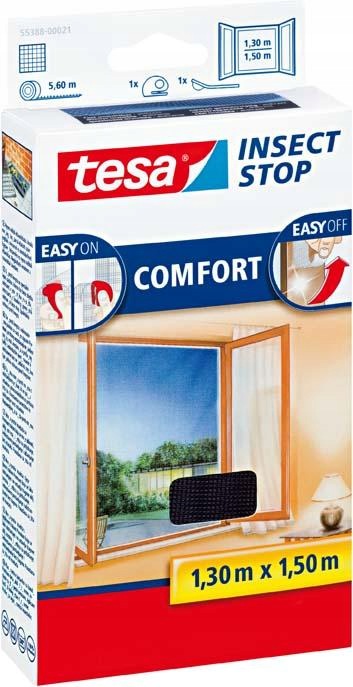 Moskytiéra antracitová 130 x 150 cm Comfort Tesa