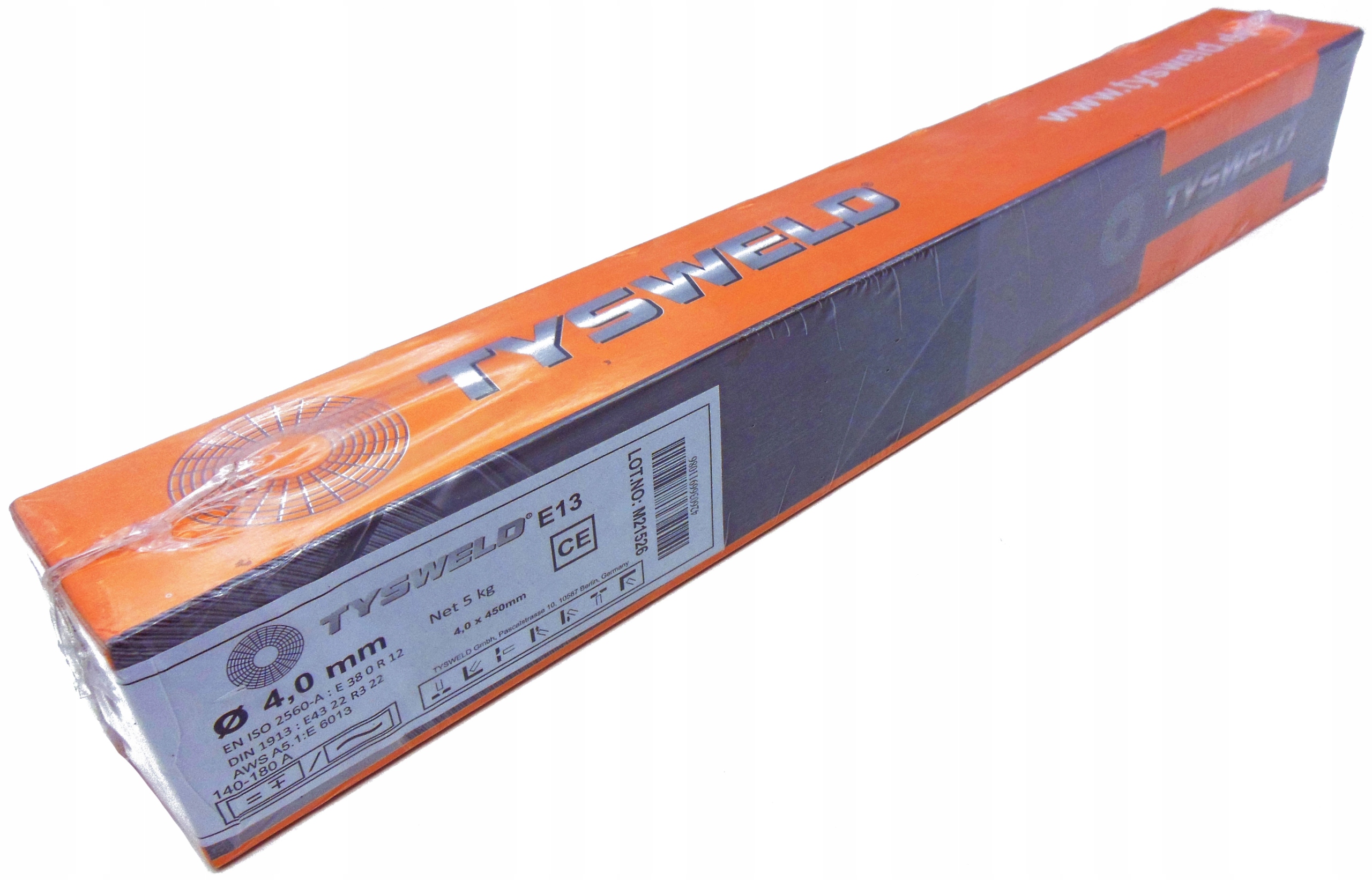 

Elektrody różowe rutylowe 4,0 x 450 Tysweld 5 kg