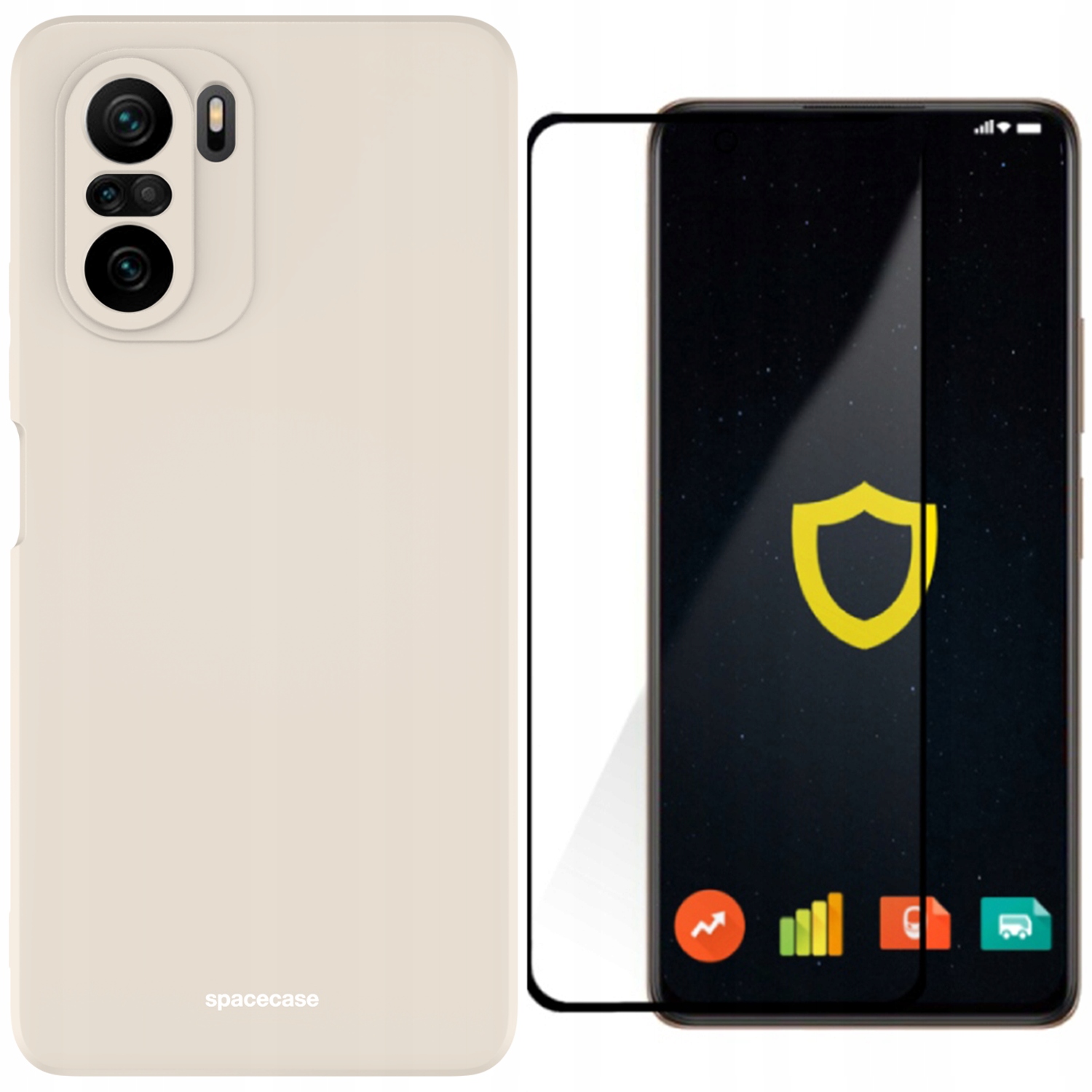 

Etui Matowe Spacecase Do Poco F3 MI 11I Szkło