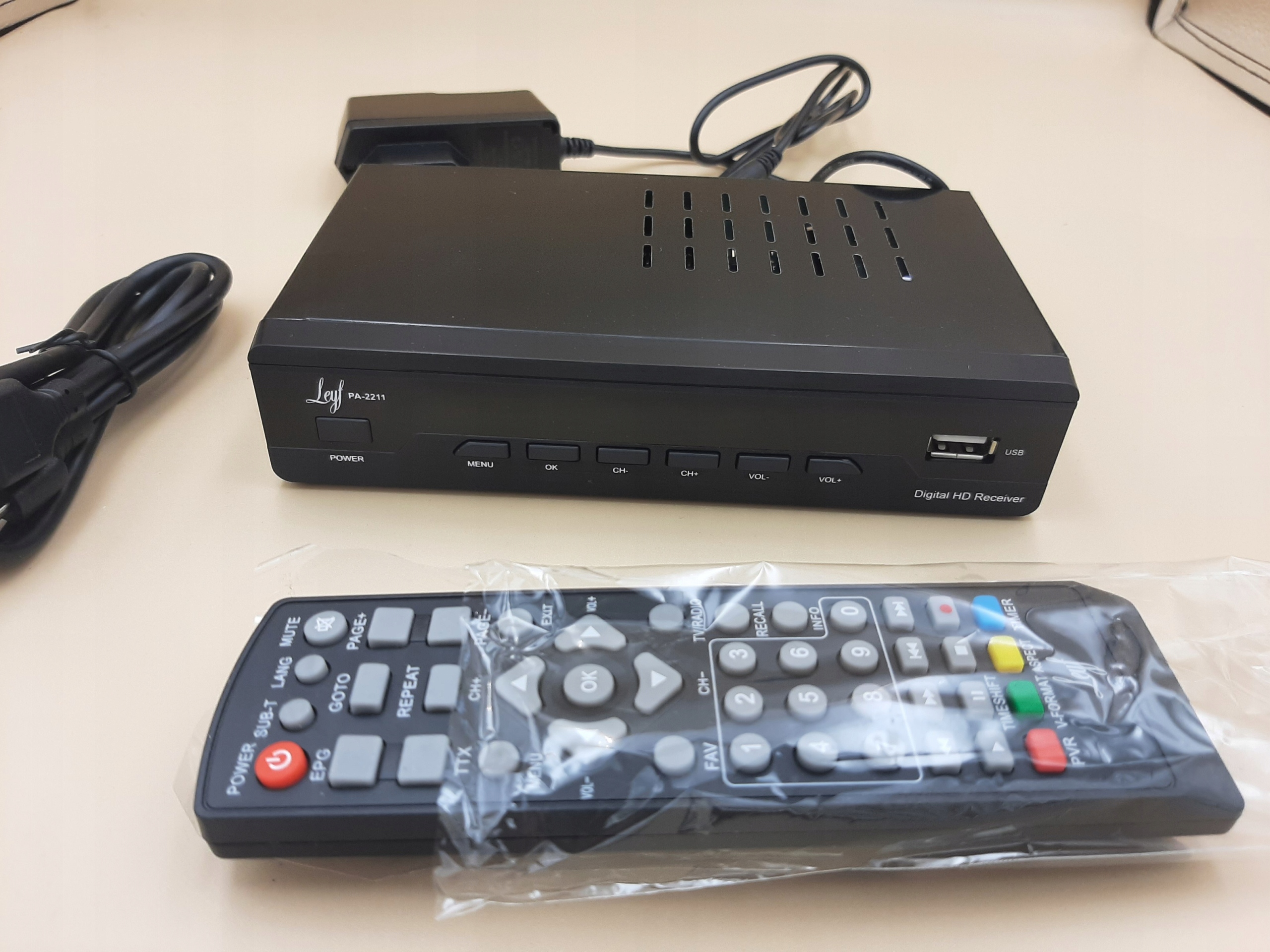 Tuner dekoder DVB-T2 Leyf PA-2211 Marka Leyf