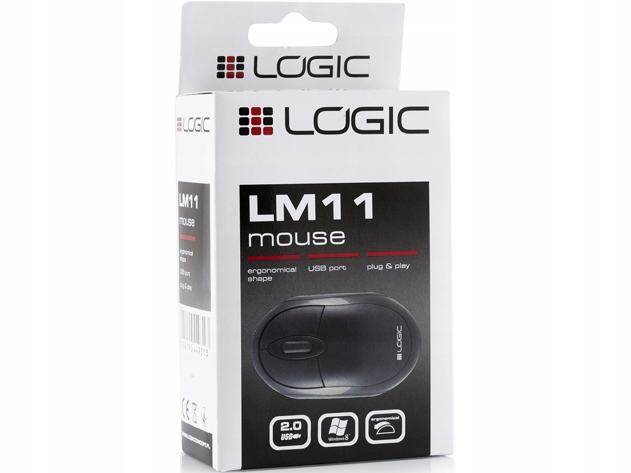 MYSZKA PRZEWODOWA USB LEKKA MYSZ NISKA WAGA MAŁA OPTYCZNA USB 2.0 CZARNA Interfejs USB