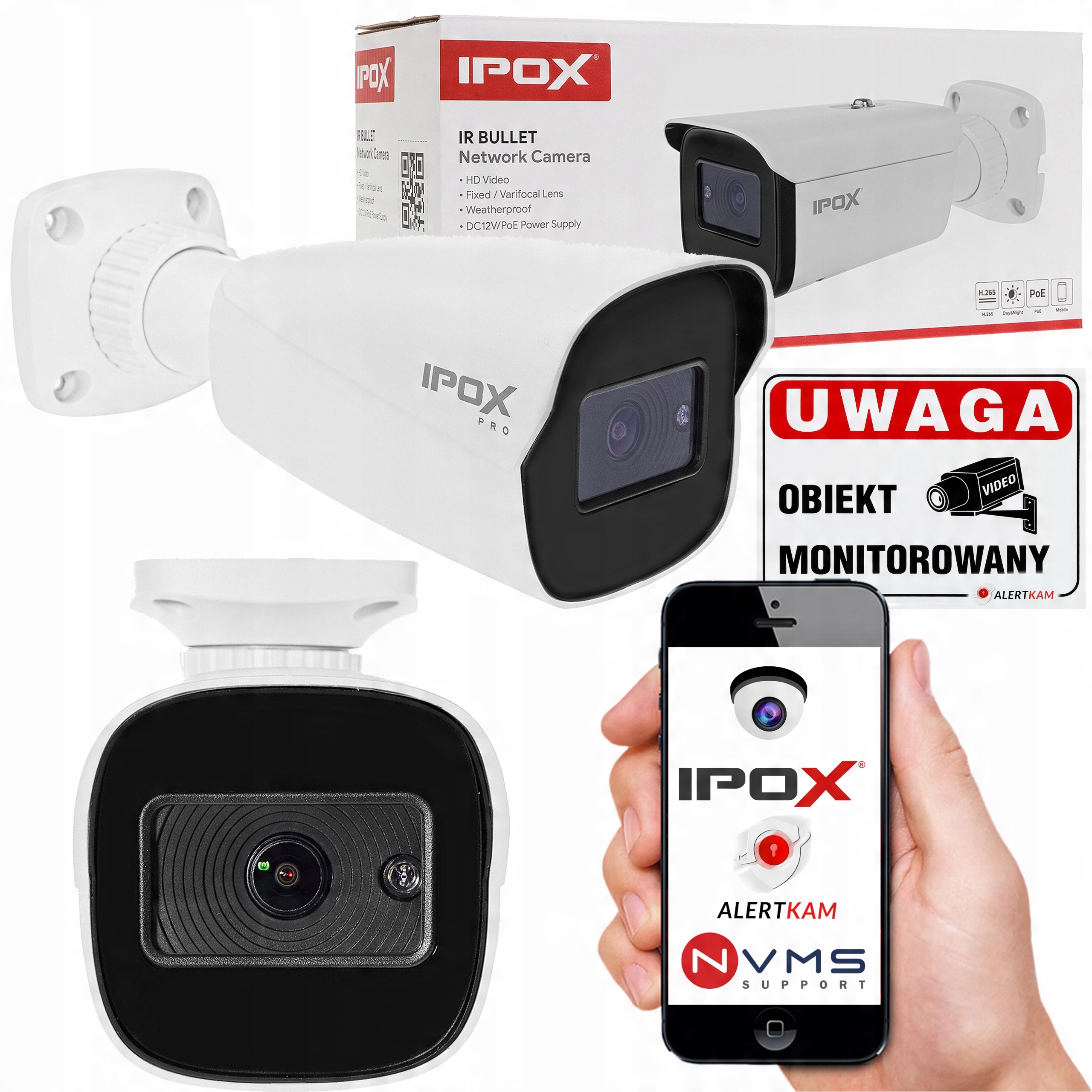 KAMERA IP IPOX 4MP PX-TIP4028IR3AISL FUNKCJE AI