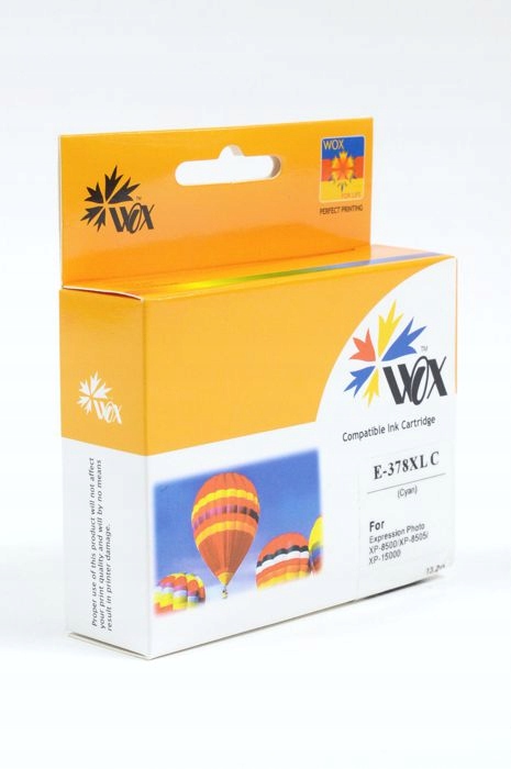 Tusz Wox Cyan Epson 378XL zamiennik C13T37924010 (C13T37824010)
