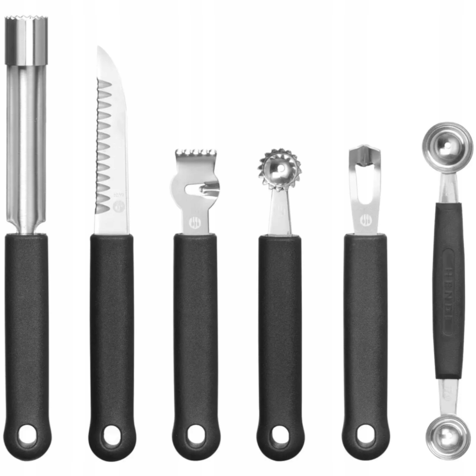 Sada Dekorativních Nožů Pro Carvingu Zeleniny A Ovoce 6 Ks Gas Hendi