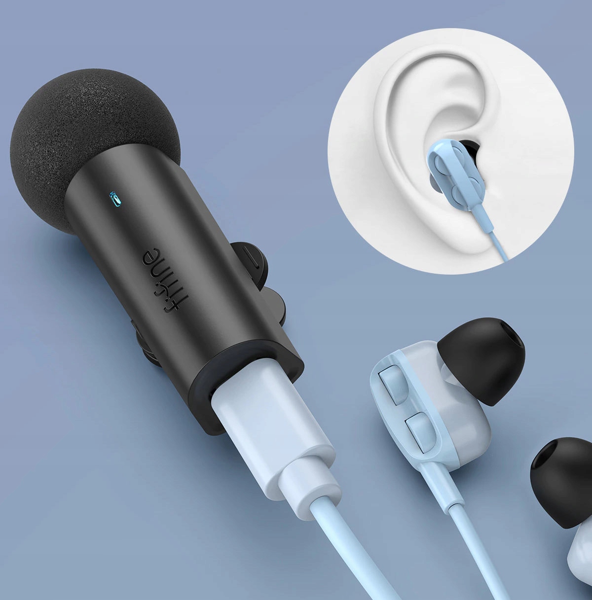 MIKROFON KRAWATOWY BEZPRZEWODOWY 2.4 GHZ MIKROPORT USB-C ANDROID IPHONE Czułość -32 dB