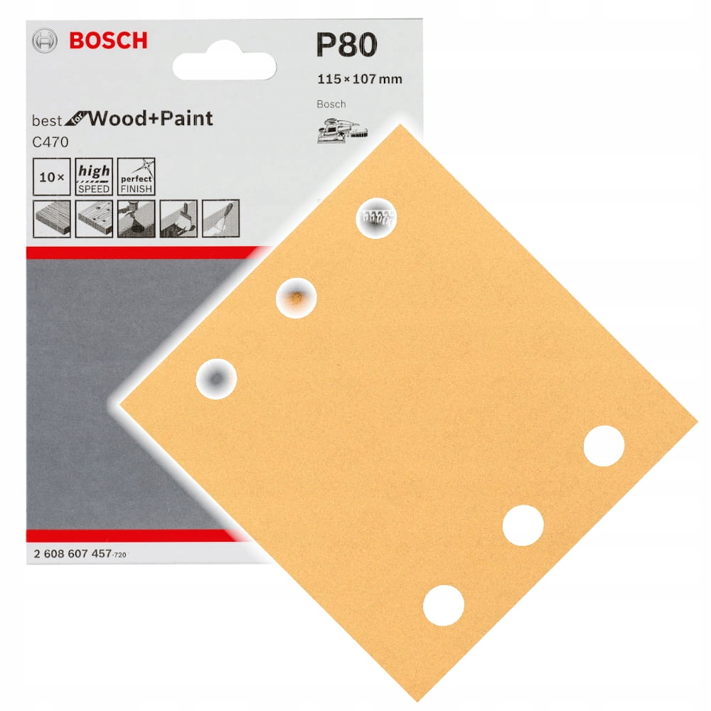 

Papier ścierny Bosch C470 115x107 gr. 80 op.10 szt