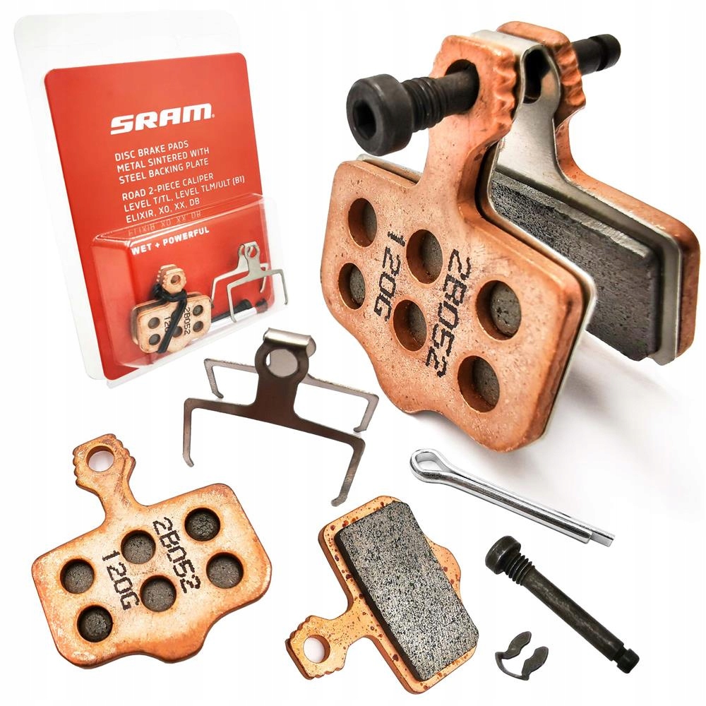 Okładziny spiekane do hamulców rowerowych Avid Level Db Elixir płytka stal