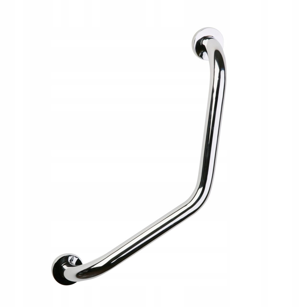 Uchwyt Łazienkowy dla Niepełnosprawnych Stalowy Poręcz Kątowa do Łazienki