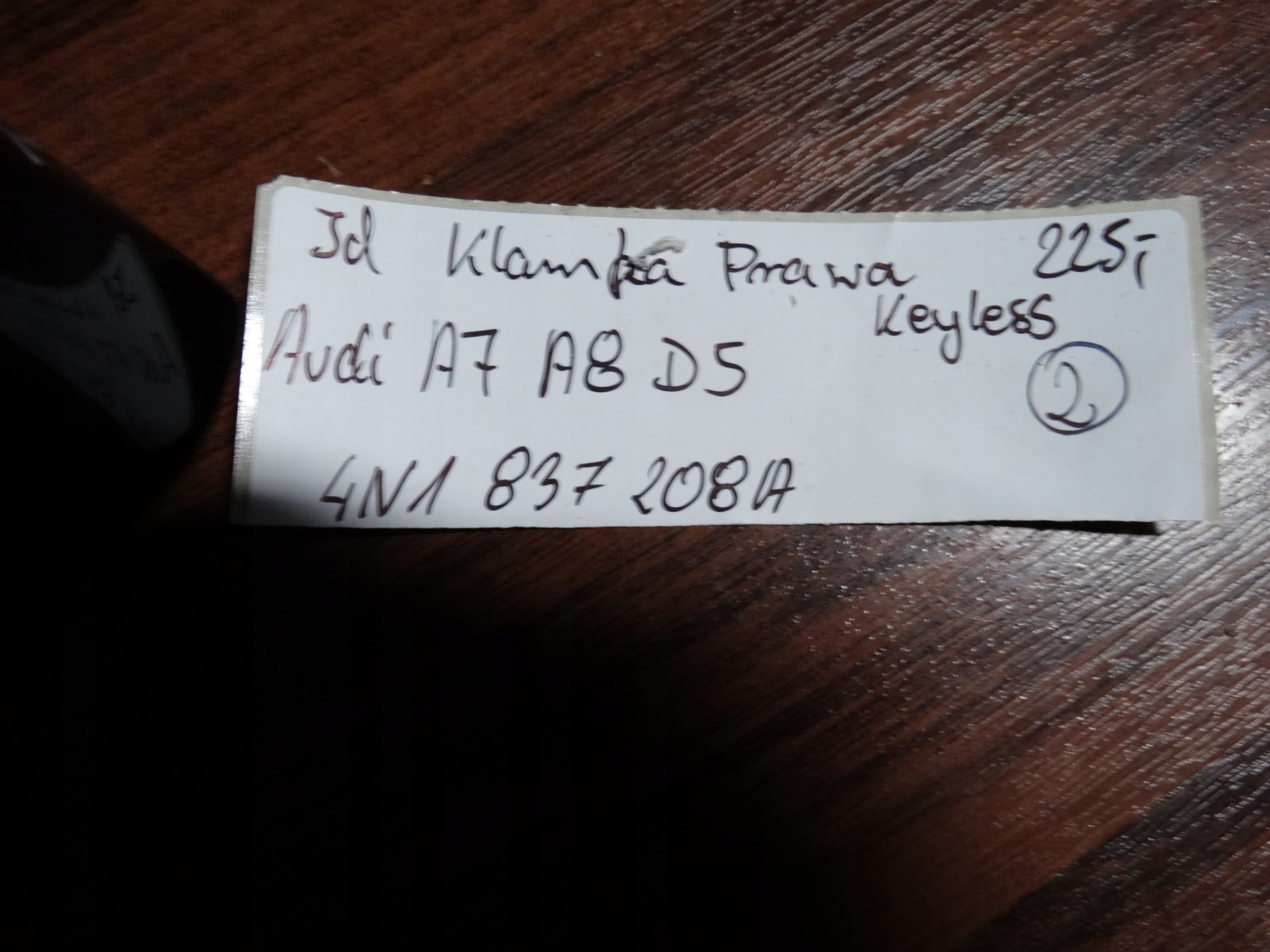 IDEALNA handle right KEYLESS AUDI A8 D5 A7 1