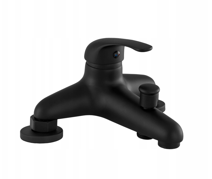 Čierna Klasická Vaňová Batéria Do Kúpeľne Alfa 2 S Otvorom