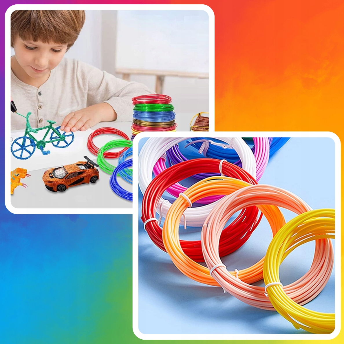 WKŁADY DO DŁUGOPISU 3D DRUKARKA 100 METRÓW PLA FILAMENT 3D PEN PLA 20 KOLOR Producent Memfis