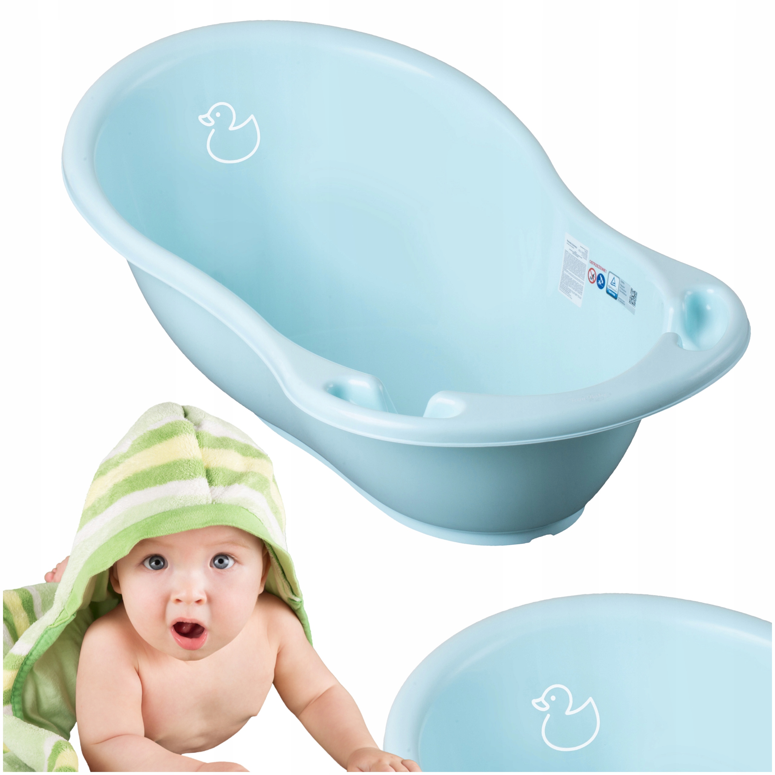 WANIENKA DLA DZIECKA TEGA BABY WANNA DUŻA SERIA KACZKA NIEBIESKA 102 cm