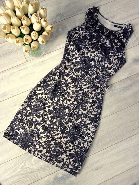 SUKIENKA OASIS KWIATKI PASEK LETNIA FALBANKI 34 Marka Oasis