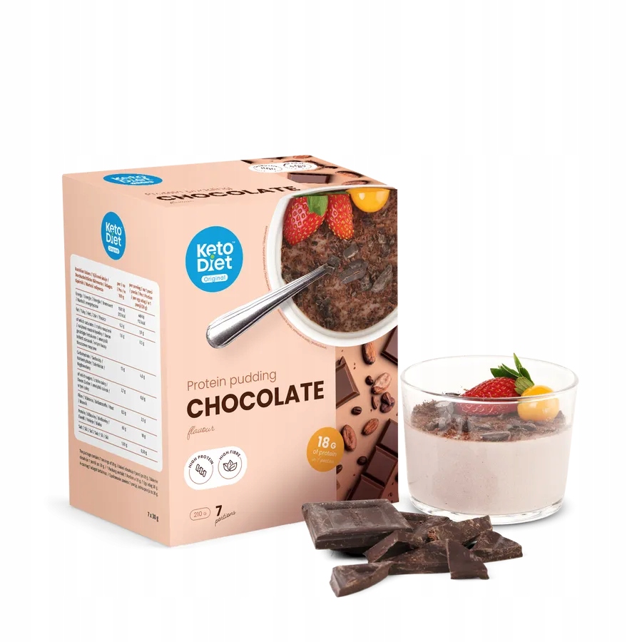 Levně Keto Puding čokoládová příchuť (7 porcí) KetoDiet