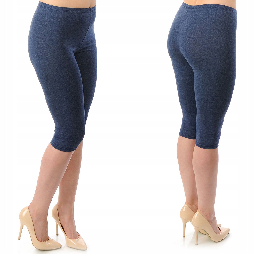 LEGGINSY BAWEŁNIANE GETRY LEGINSY RYBACZKI JEANS S