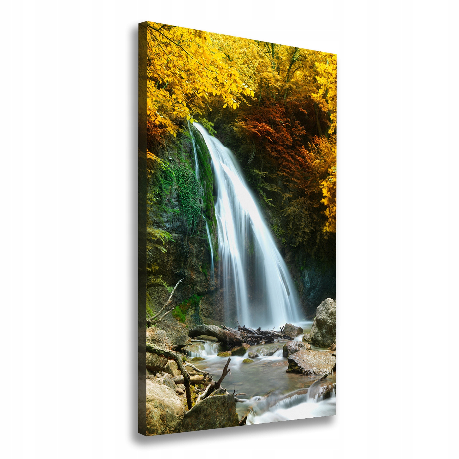 Fotoobraz obraz na plátně Vodopád v lese 60x120 cm