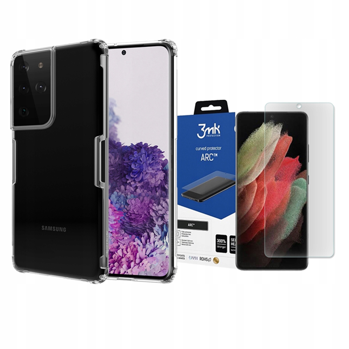 

Nillkin Etui Do Galaxy S21 Ultra + Folia 3MK Arc