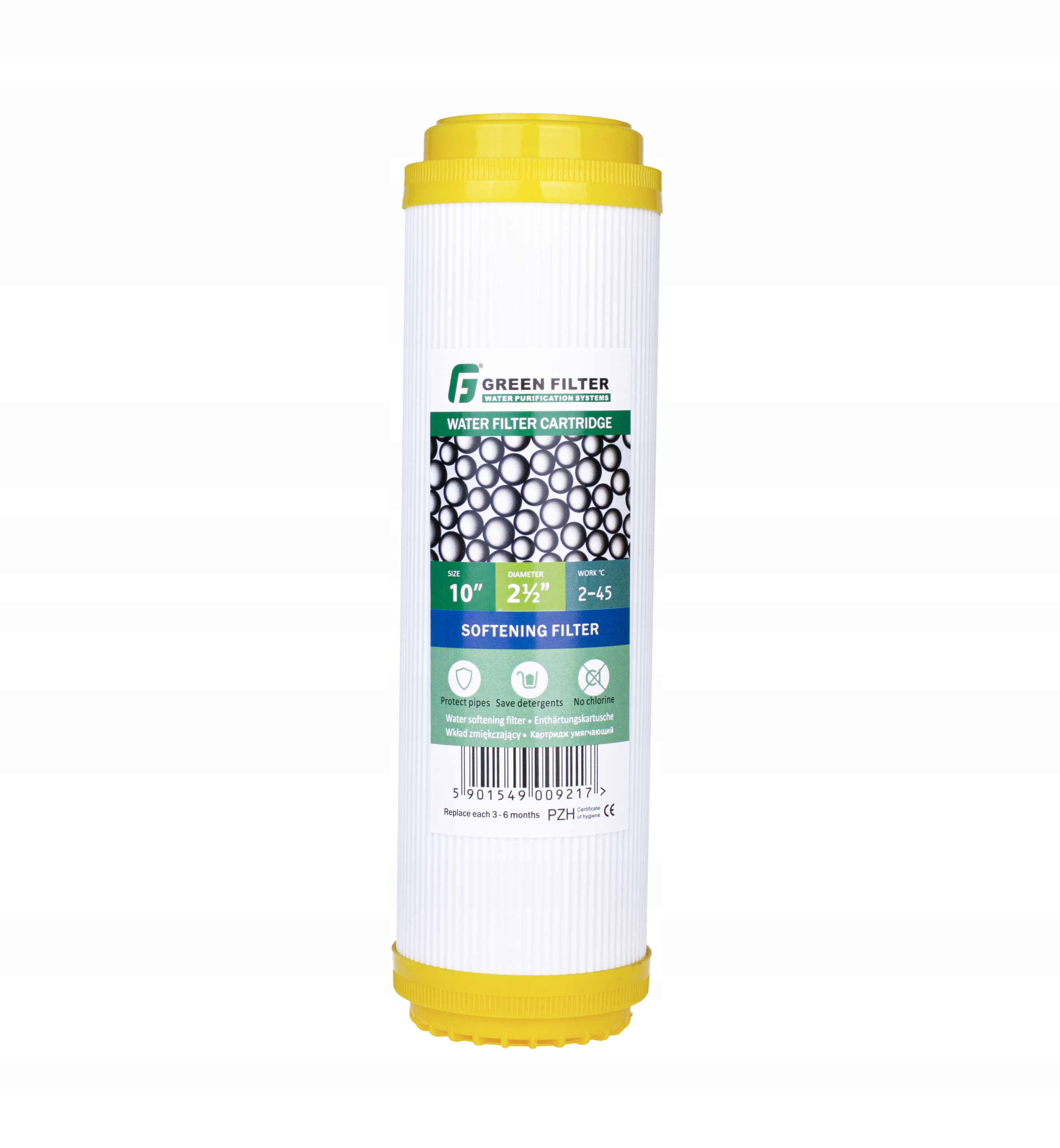 WKŁADY DO FILTRA WODY 3 STOPNIOWEGO CAŁY DOM 10'' Marka Green Filter