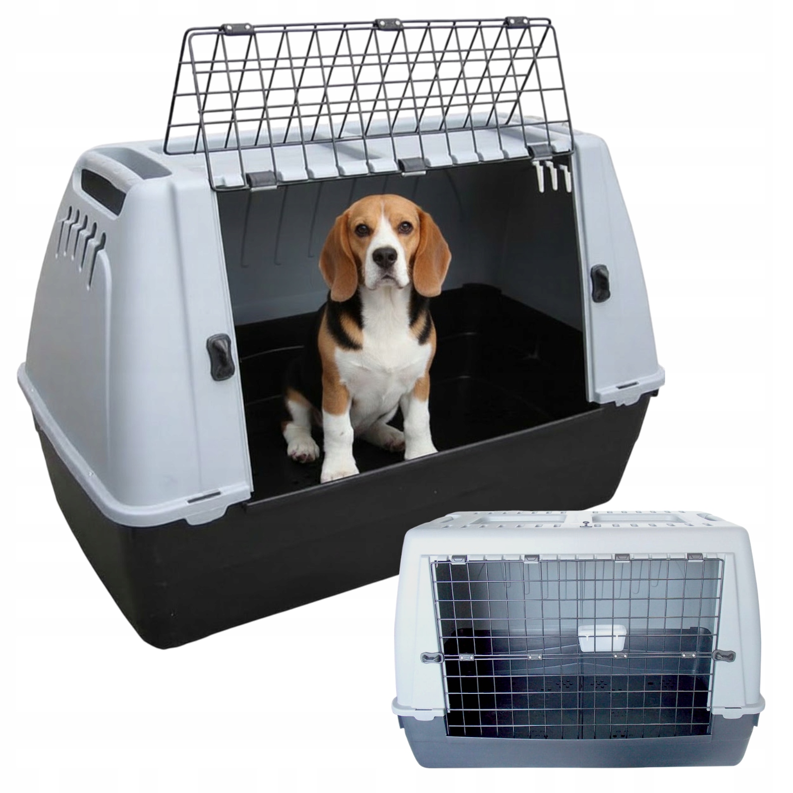 Transporter Box Do Samochodu Bagażnika Dla Psa 88x51x58 cm Plastik