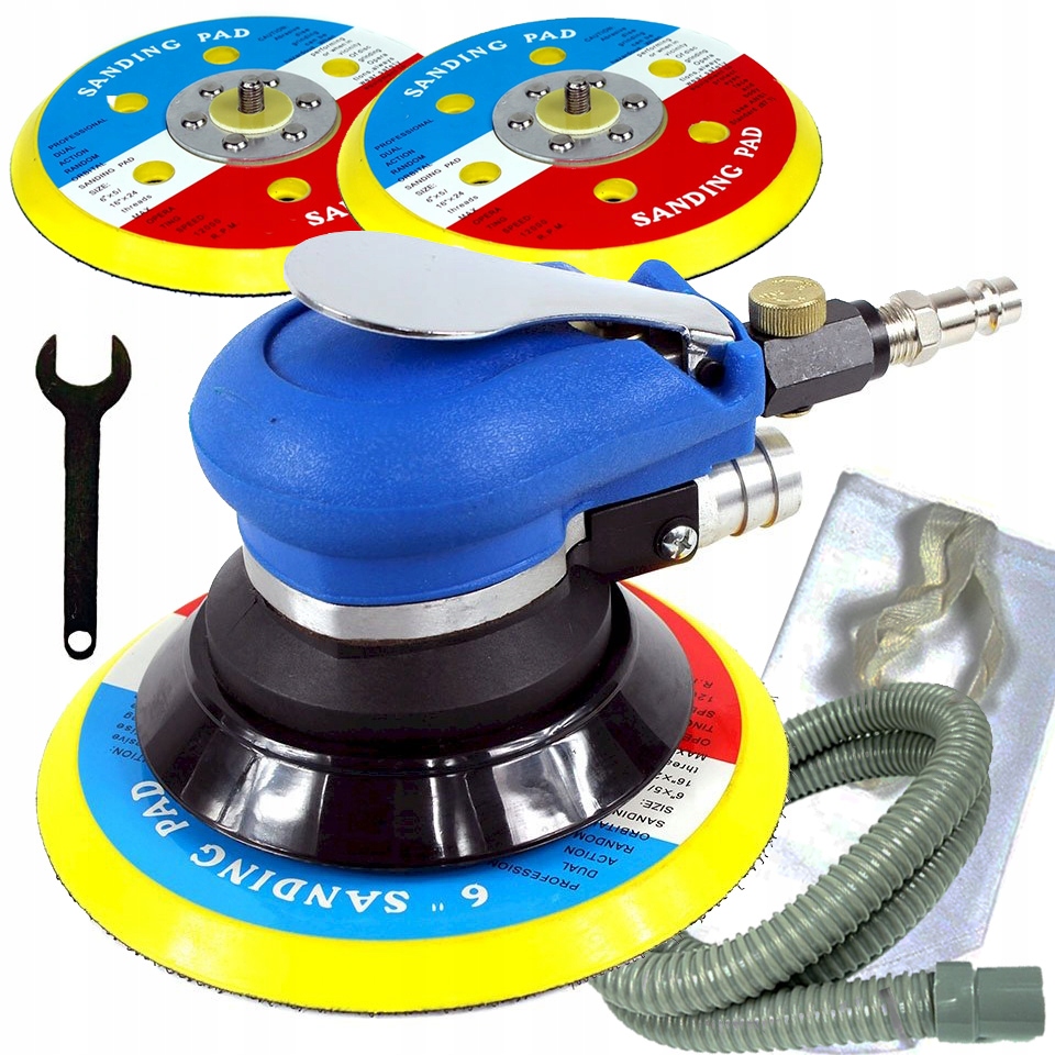 Pneumatická Excentrická Oscilační Bruska Na Dřevo, Kov, 125 150 MM