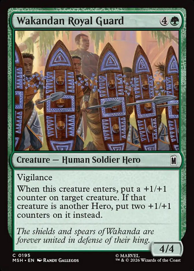 [mtg] Playset: 4x Wakandan Royal Guard (msh)