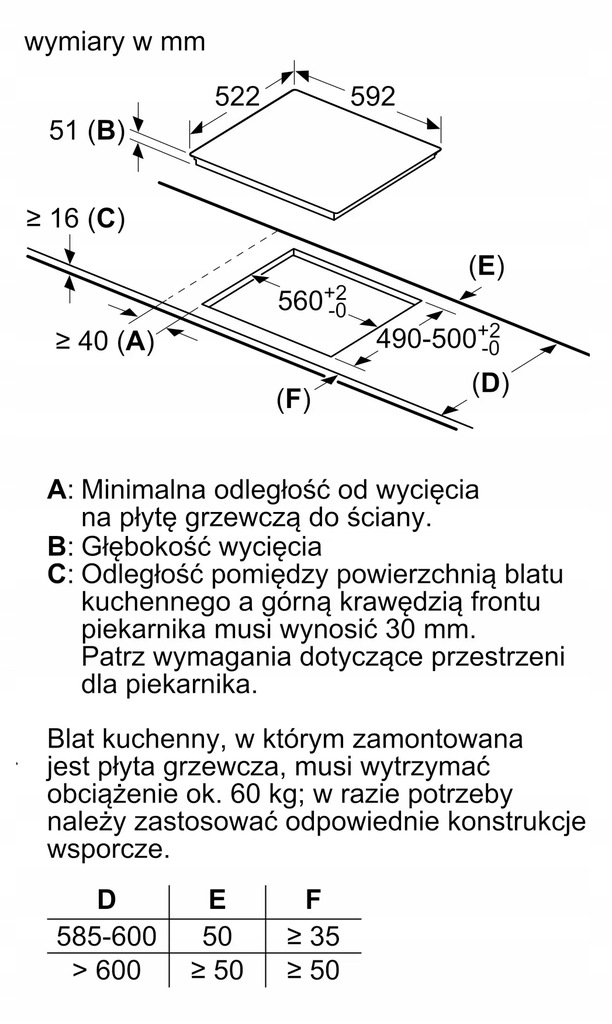 Płyta indukcyjna BOSCH PUG611AA5E PowerBoost 60cm Czarna Timer Model PUG611AA5E