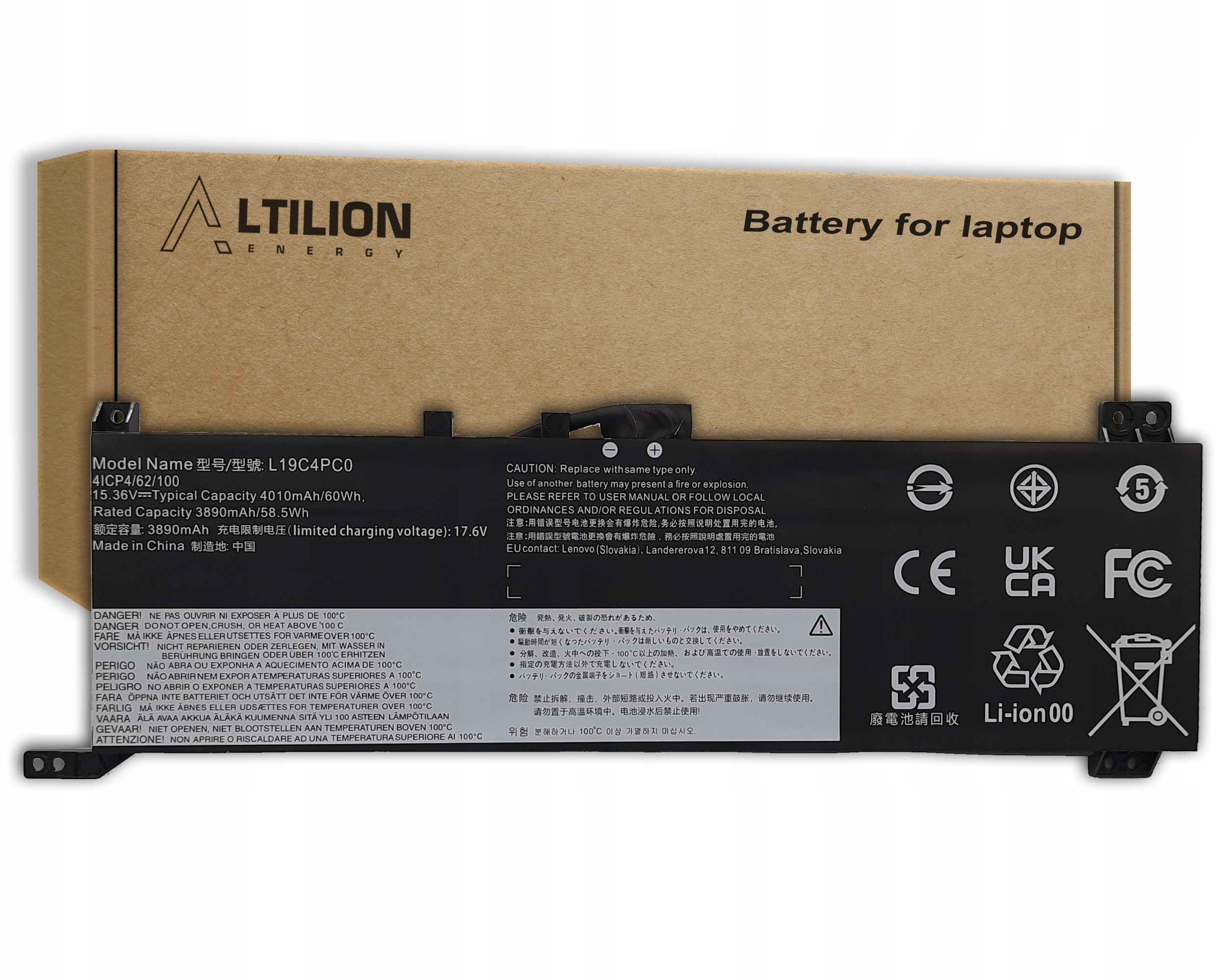Batéria Altilion Energy L19C4PC0 kompatibilná s Lenovo
