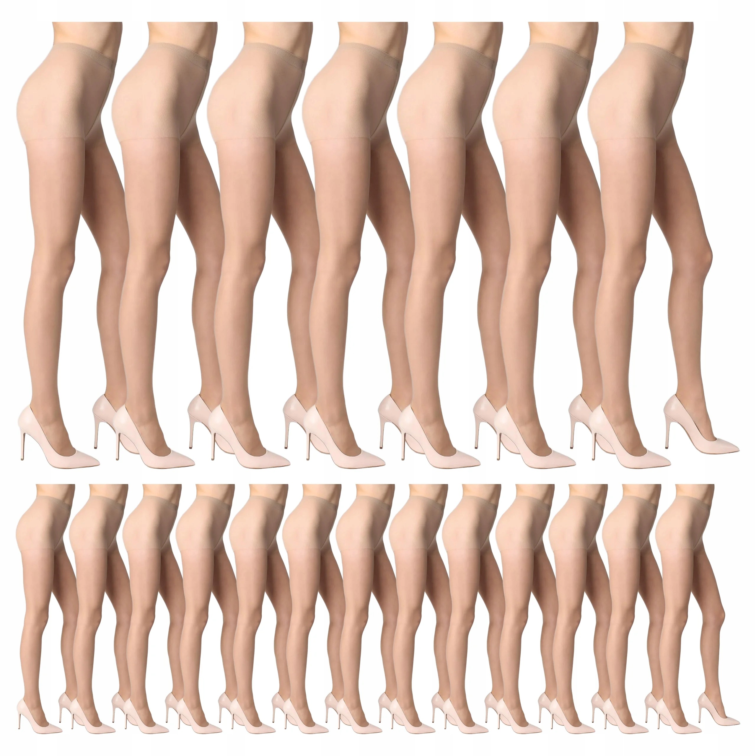 20 x Polomatné Punčocháče 15 Marilyn visone 3-M