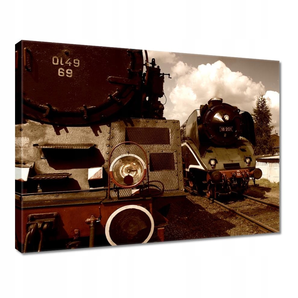 

Obrazy 40x30 Parowozy Ol49-69 i 18-201