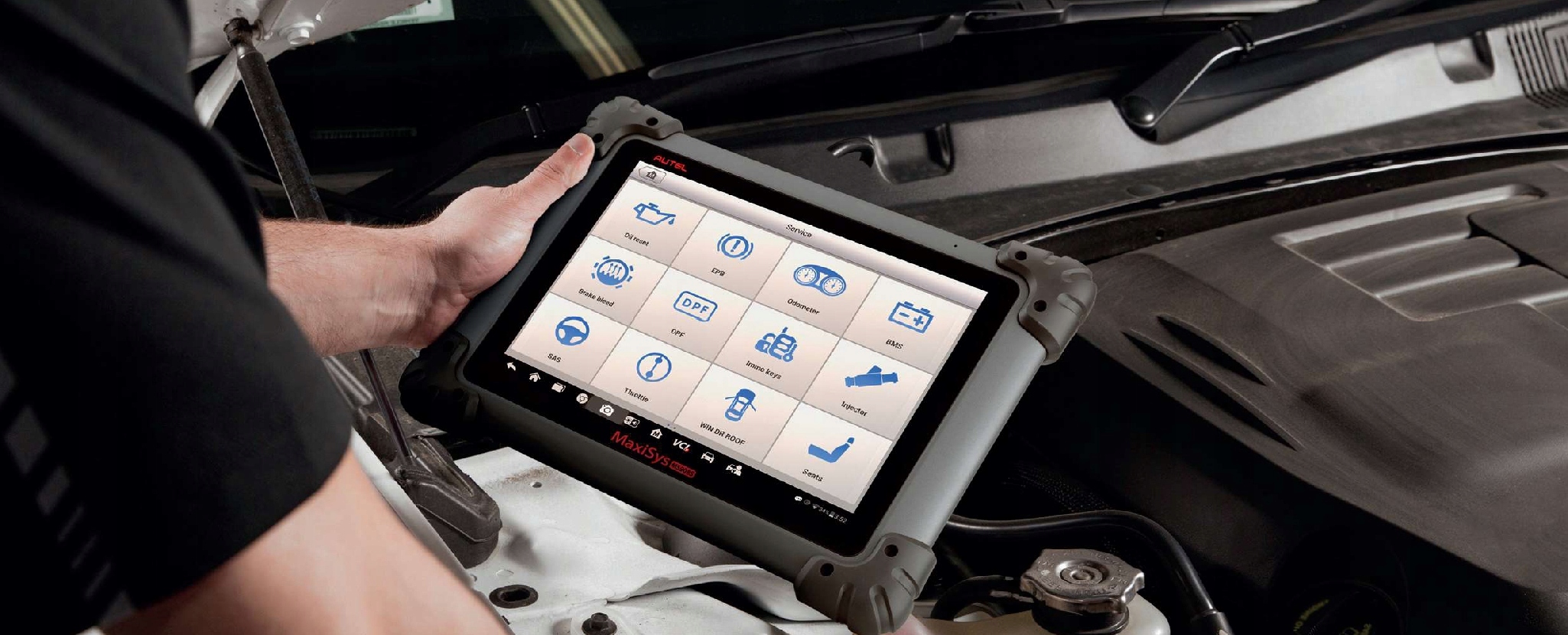 TESTER SKANER KOMPUTER DIAGNOSTYCZNY AUTEL MS908S MaxiSYS 10 LCD ZESTAW PRO Marka Autel