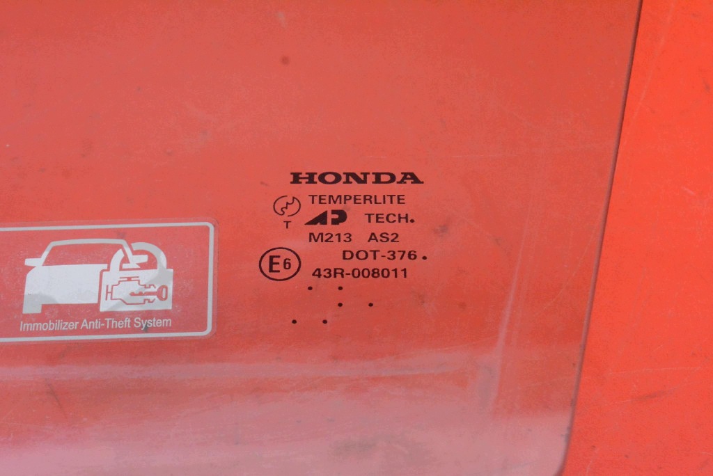 window side left front front HONDA CIVIC 7 VII COUPE 00-05