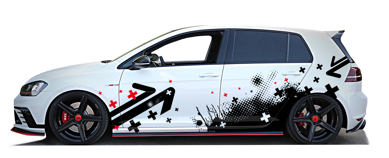 NAKLEJKI na Auto MOTYW PLUSY STRZALKI 94x400cm Producent code MG1097