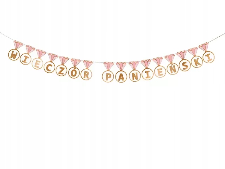 

Baner na Wieczór Panieński Napis Pierścionek 250cm