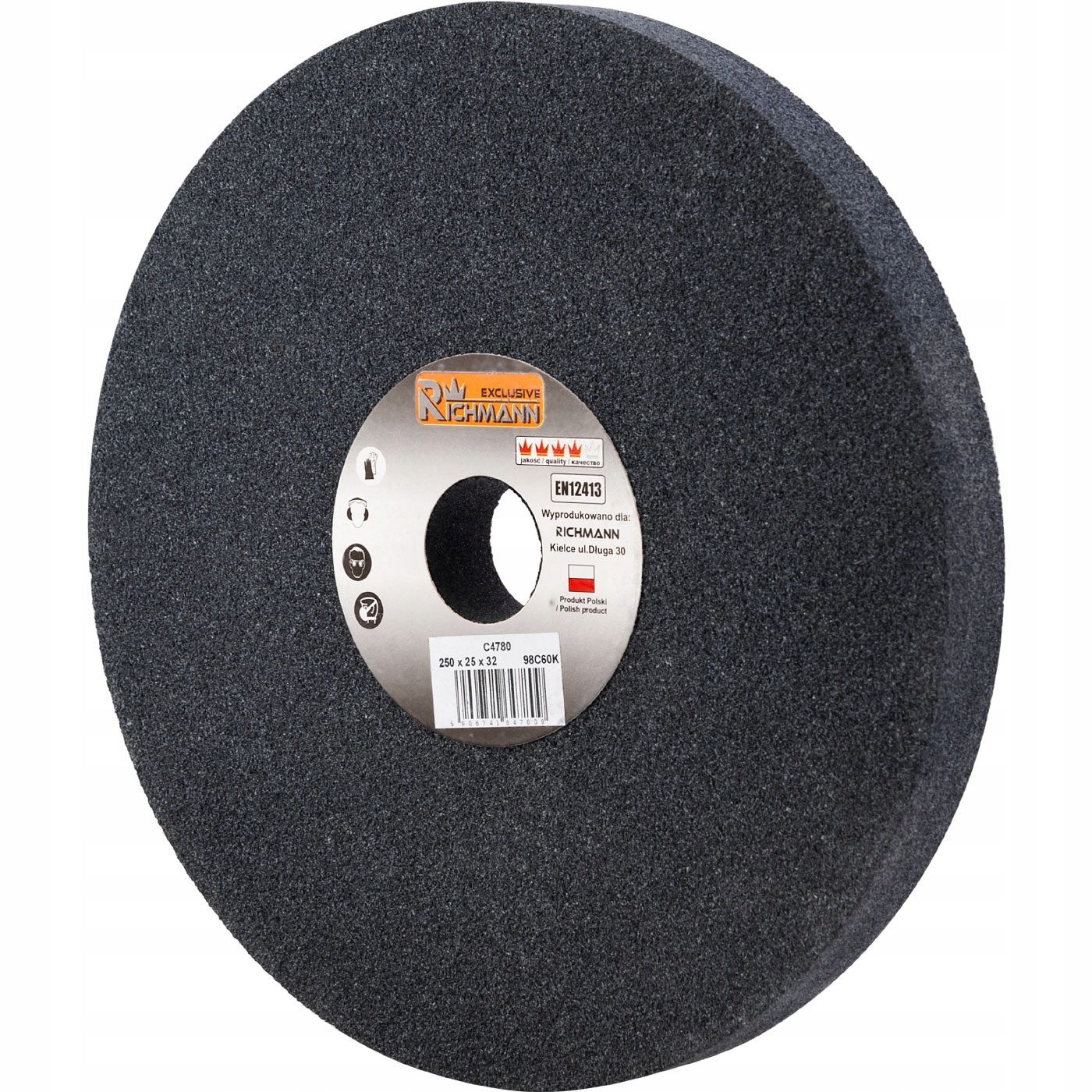 C4780 керамический шлифовальный круг 250X25X32 черный 98C60K