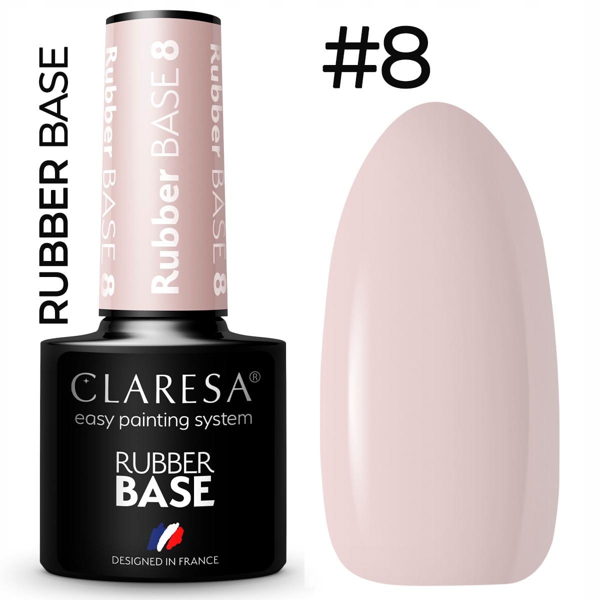 

Claresa lakier hybrydowy Baza Rubber 8 base baza k