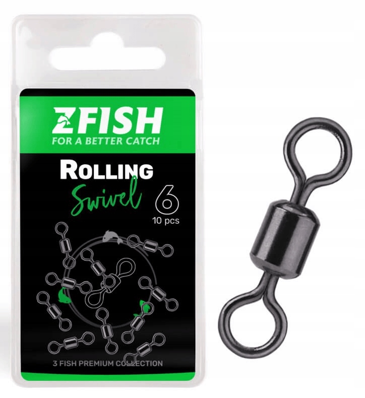 Krętlik rolkowy ZFish Rolling Swivel 10szt 8