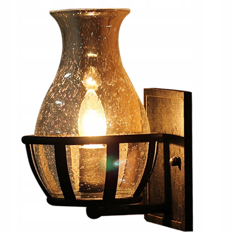 Vintage Jar veľké retro nástenné svietidlo