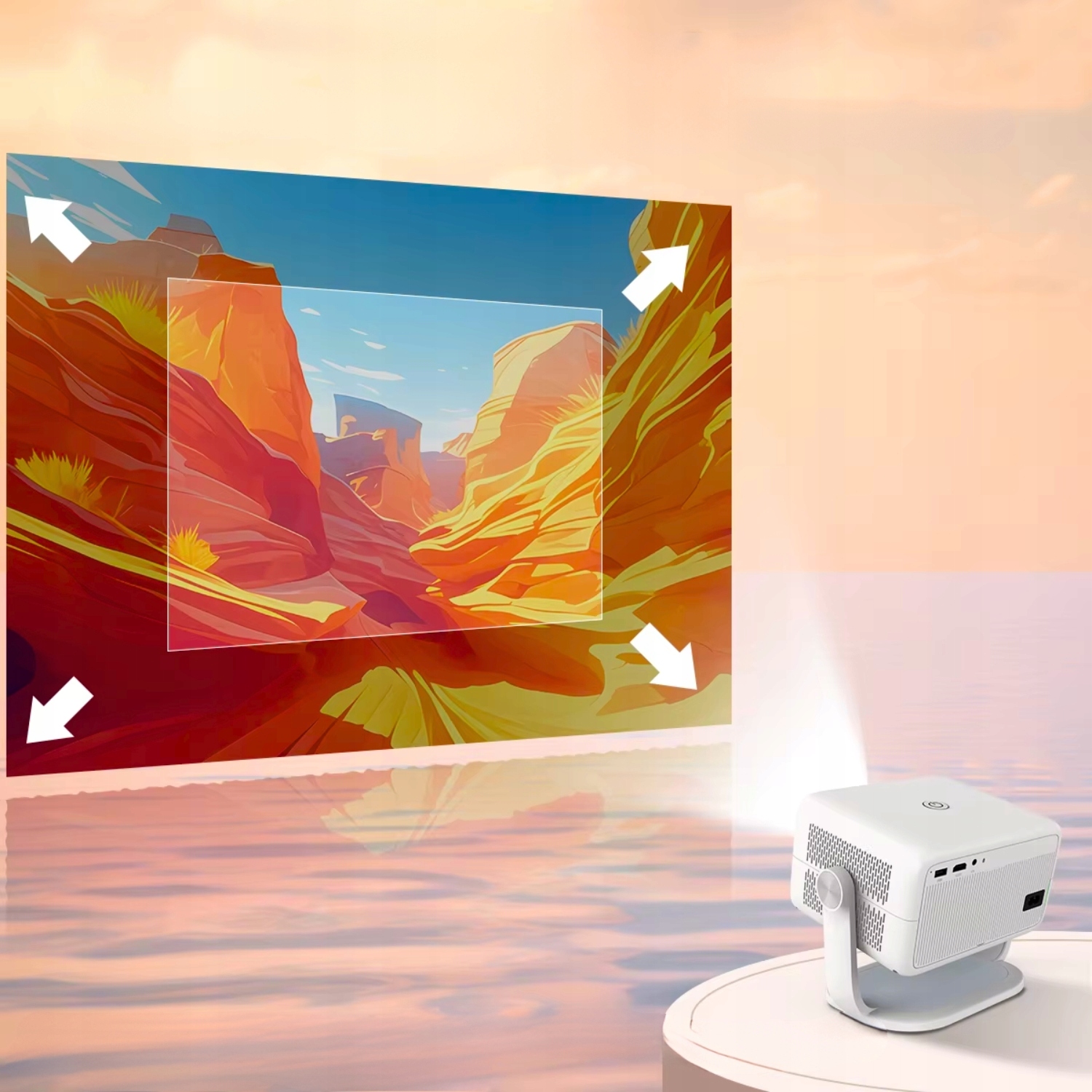 PROJEKTOR DO FILMÓW LED MAGCUBIC RZUTNIK1080p ANDROID SMART TV WiFi BT 2025 Marka Magcubic